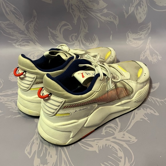 Sz 9.5 PUMA RS-X Running System Support Athletic Shoes ~ White - Picture 2 of 5